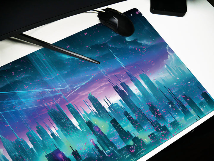 Vibrant Cyber Cityscape Design 2