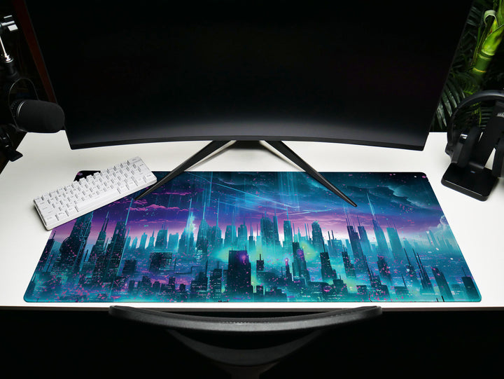 Vibrant Cyber Cityscape Design 2