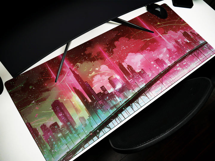 Vibrant Cyber Cityscape Design 3