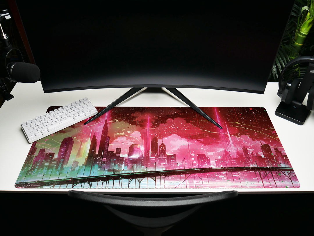Vibrant Cyber Cityscape Design 3