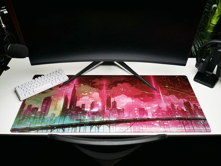 Vibrant Cyber Cityscape Design 3