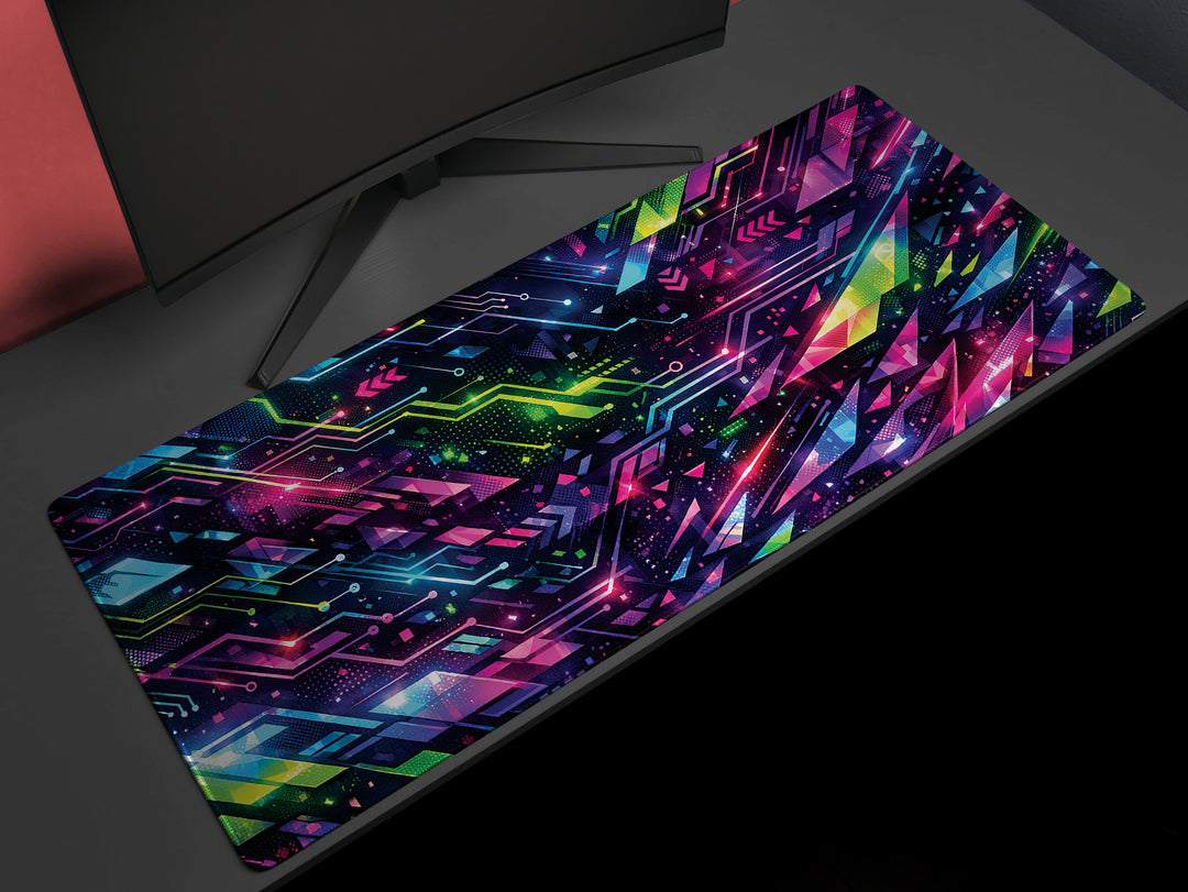 Deskpad - Neon Circuit Rush, image 1
