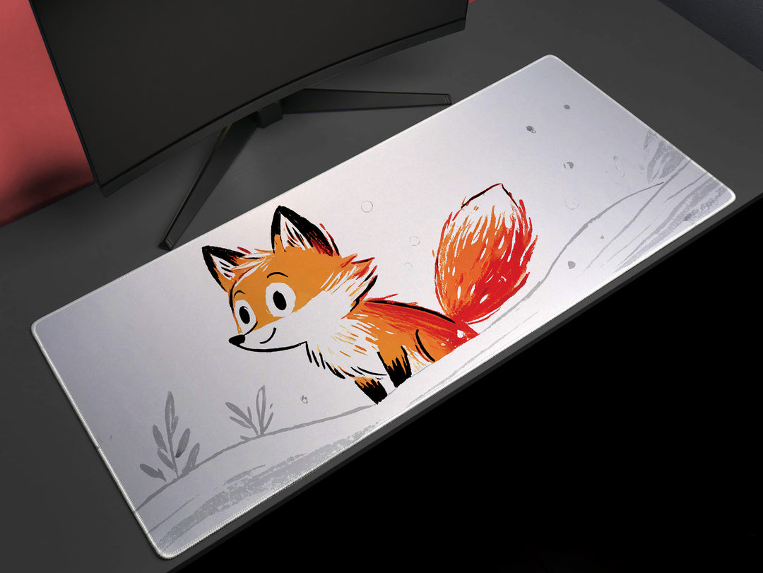 Deskpad - Snowy Fox Wonder, image 1