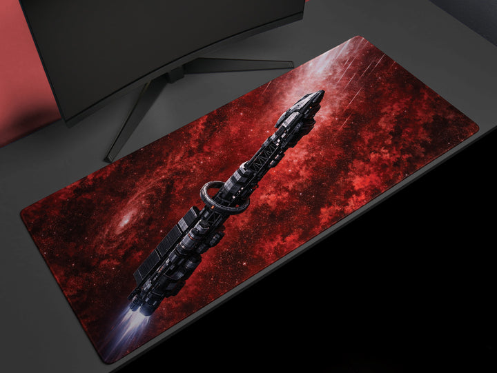 Deskpad - Crimson Void Cruiser, image 1