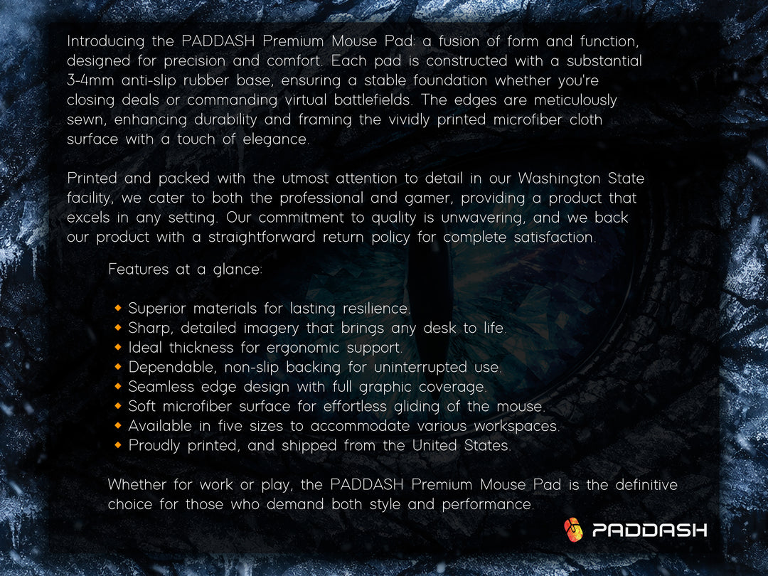 Deskpad - Frozen Dragon Gaze, image 2