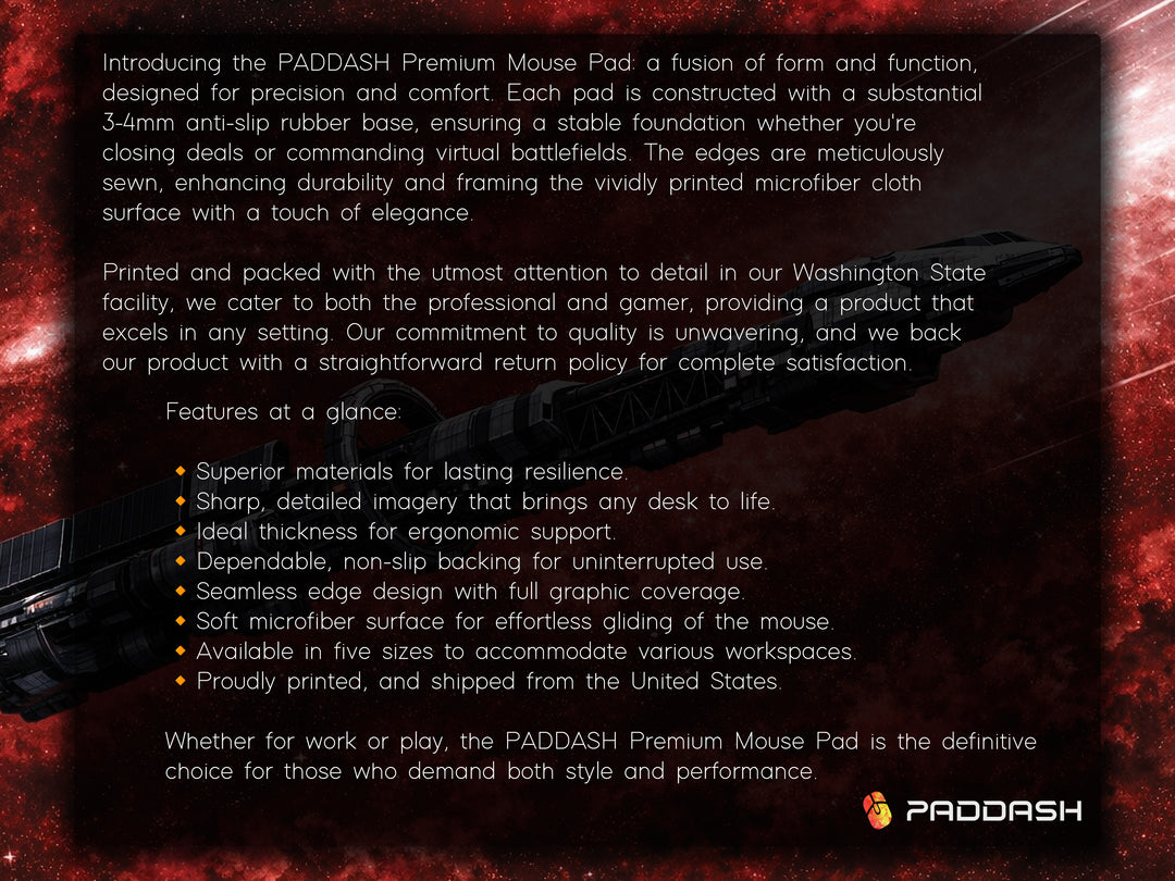 Deskpad - Crimson Void Cruiser, image 2