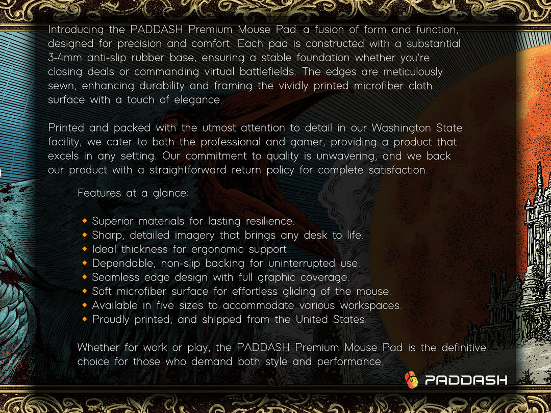Deskpad - Crimson Moon Caw, image 2