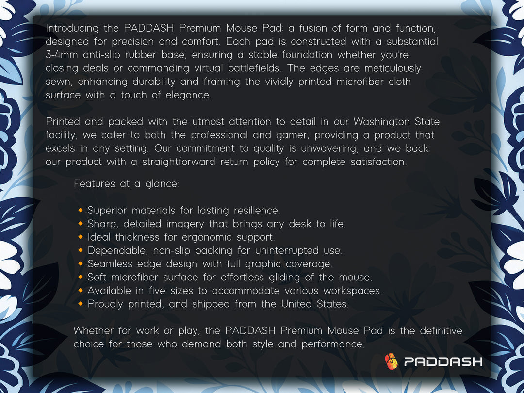 Deskpad - Midnight Petals, image 2