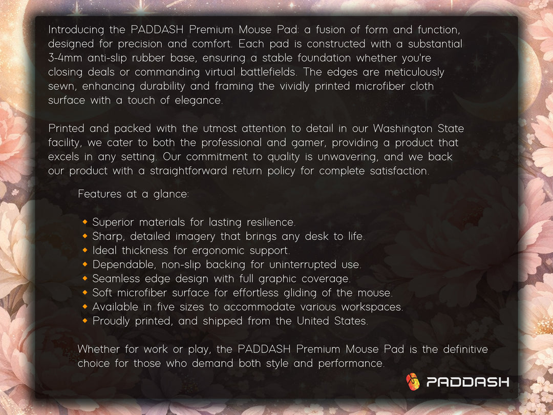 Deskpad - Moonlit Peony Garden, image 2