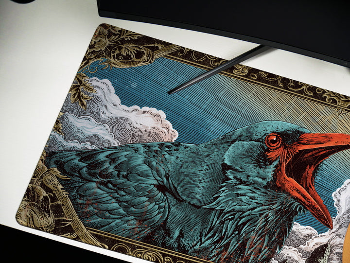 Deskpad - Crimson Moon Caw, image 7