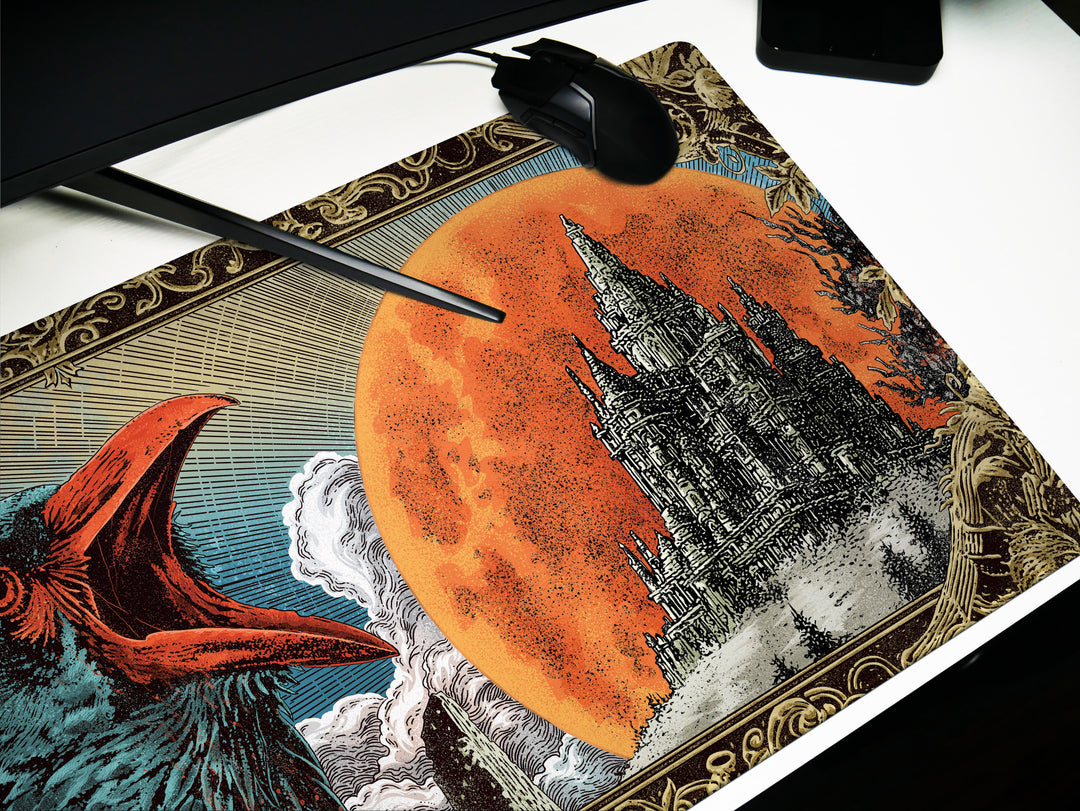 Deskpad - Crimson Moon Caw, image 8