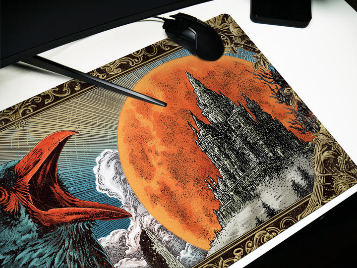 Deskpad - Crimson Moon Caw, image 8