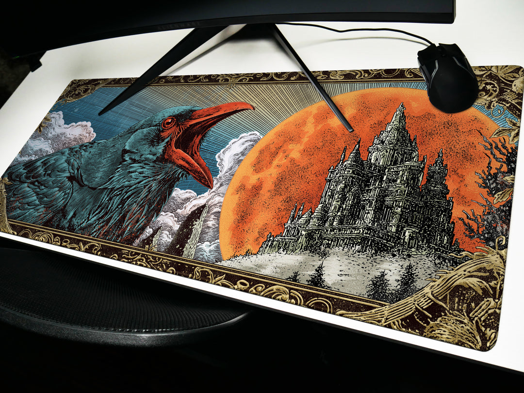 Deskpad - Crimson Moon Caw, image 9