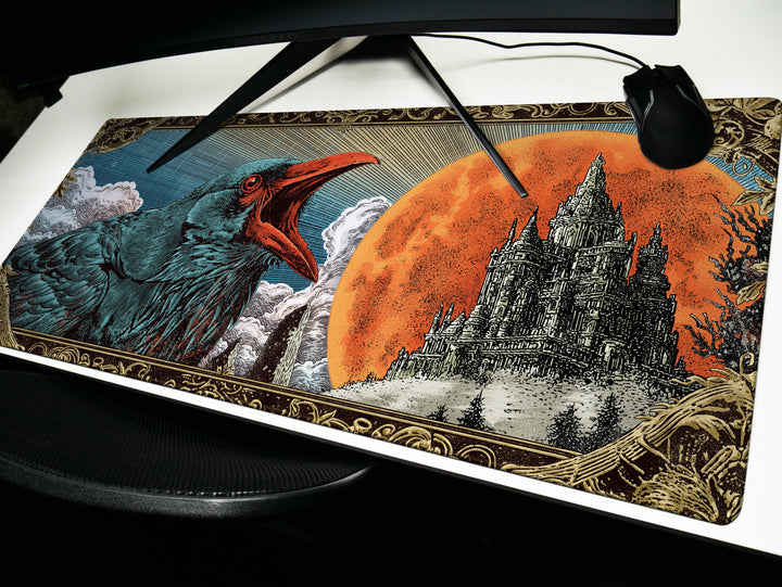 Deskpad - Crimson Moon Caw, image 9