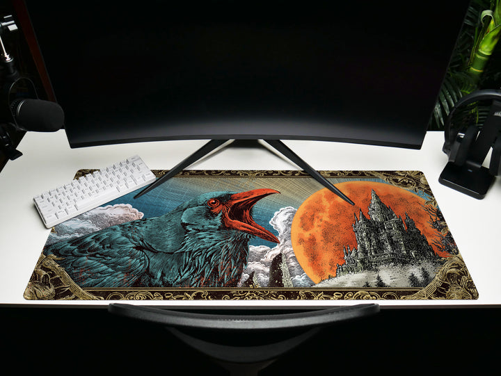 Deskpad - Crimson Moon Caw, image 10