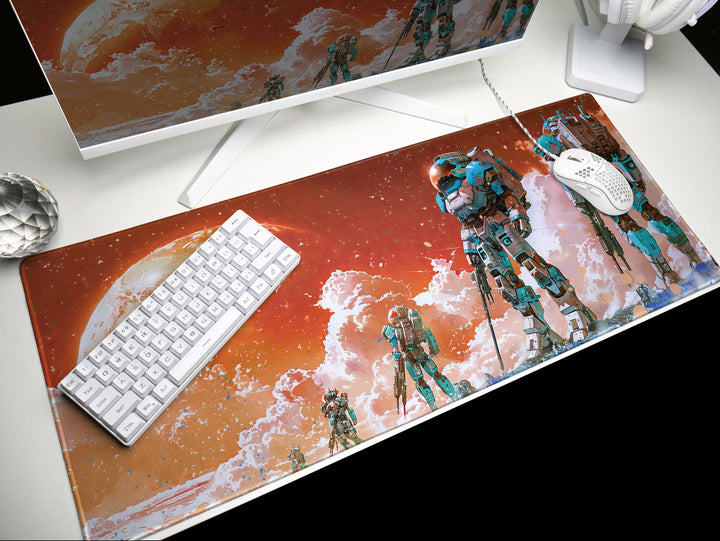 Celestial Mech Design 3, Desk Pad, Terraform Titans, Cosmic Frontier, Space Marine Standoff