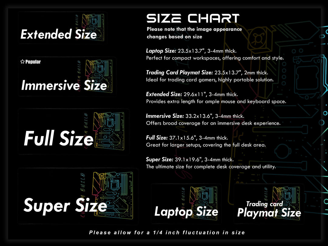 Custom Build Motherboard, Desk Pad, Mouse Pad, Desk Mat, Neon Circuit Art, Tech Illustration, RGB Style, Gamer PC Theme