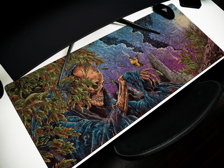 Twilight Wither, Desk Mat, Death and Rebirth Artwork by Wekx