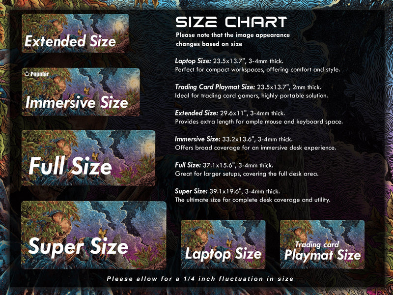 Twilight Wither, Desk Mat, Death and Rebirth Artwork by Wekx