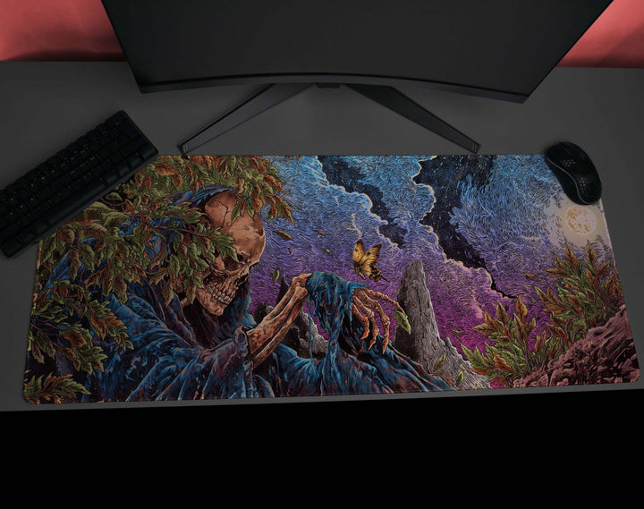 Twilight Wither, Desk Mat, Death and Rebirth Artwork by Wekx
