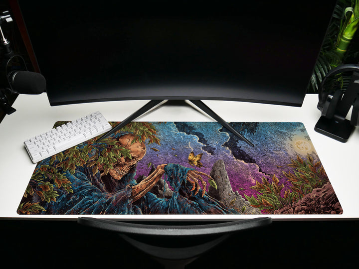Twilight Wither, Desk Mat, Death and Rebirth Artwork by Wekx