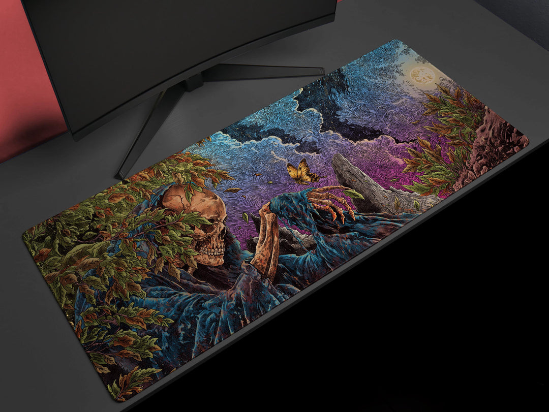 Twilight Wither, Desk Mat, Death and Rebirth Artwork by Wekx