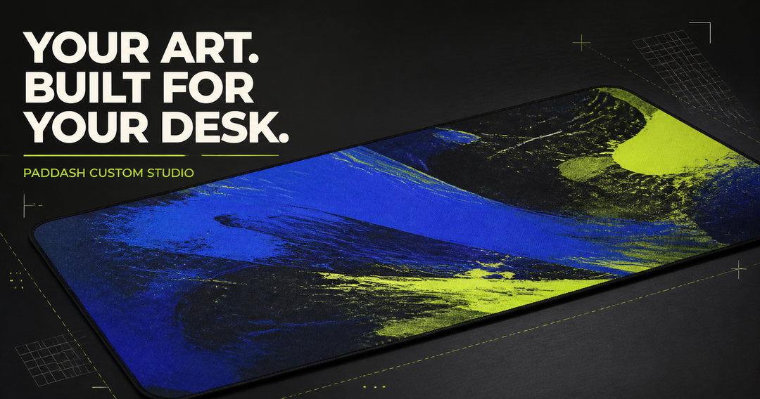 PadDash Custom Studio - upload and crop your artwork for a custom desk pad