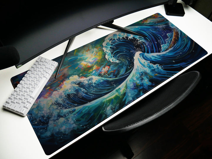 Futuristic Great Wave Design 2