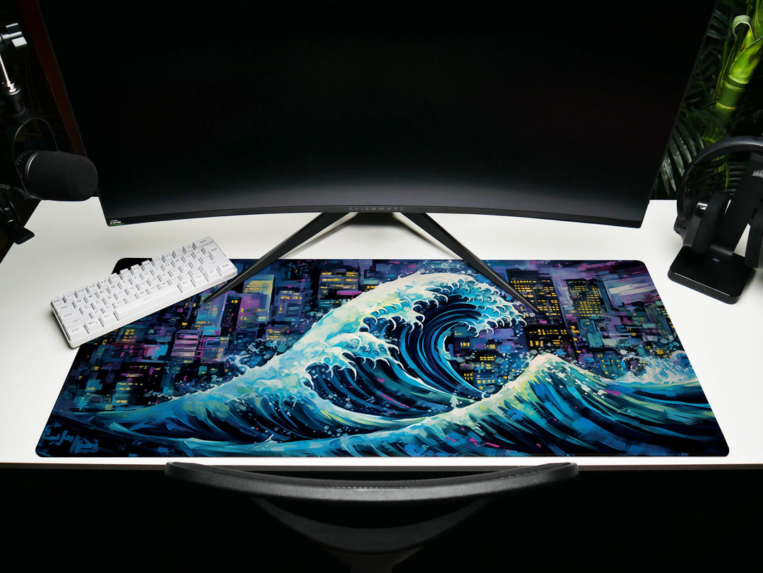 Futuristic Great Wave design 3