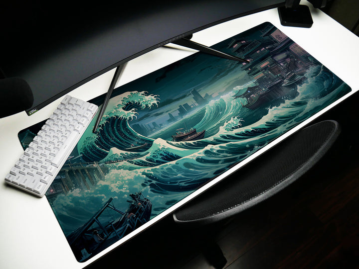 Cataclysmic Cyberpunk Great Wave Design 4