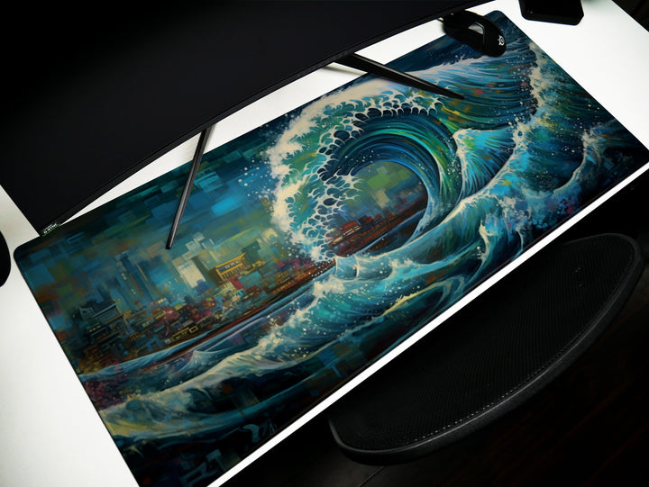 Futuristic Great Wave Design 5