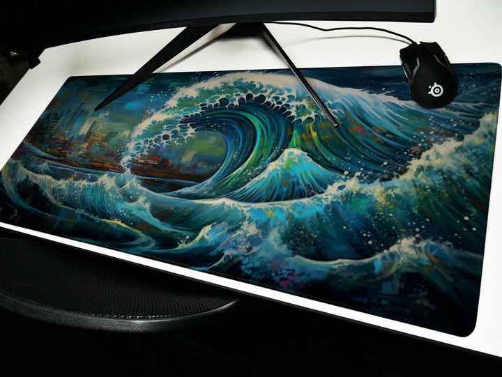 Futuristic Great Wave Design 5