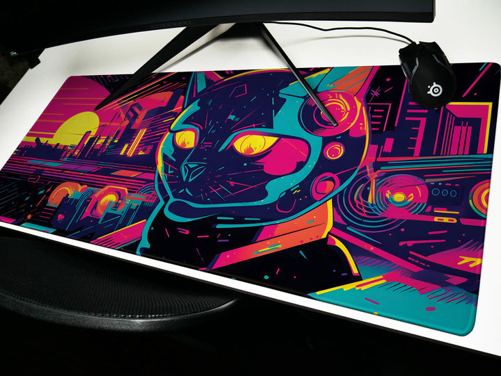 Electric Neon Cat