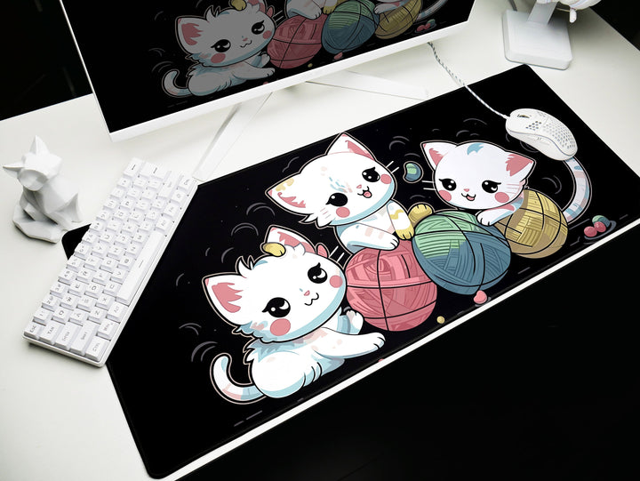 Playful Kawaii Kittens Design 1