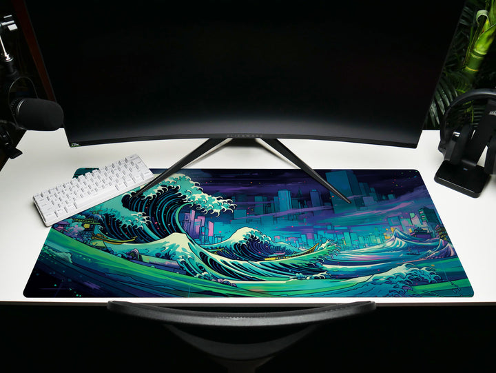 Futuristic Great Wave Design 4