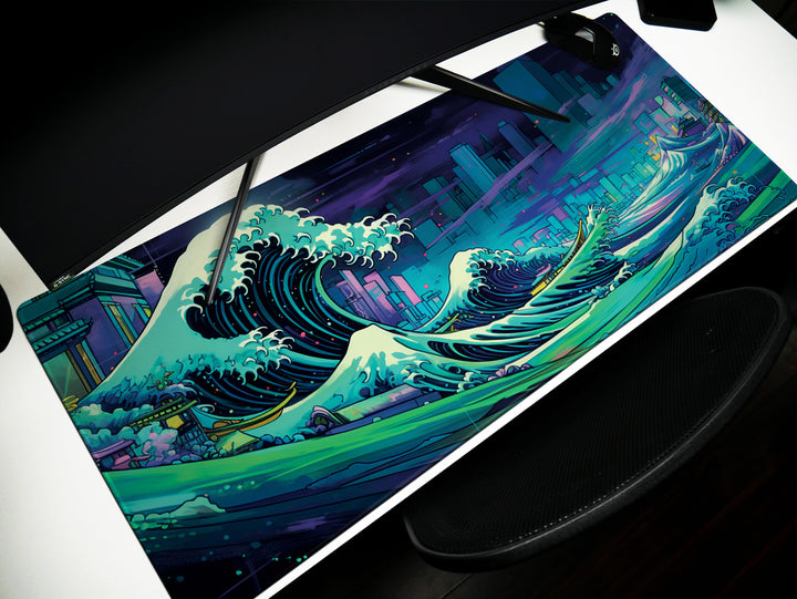 Futuristic Great Wave Design 4