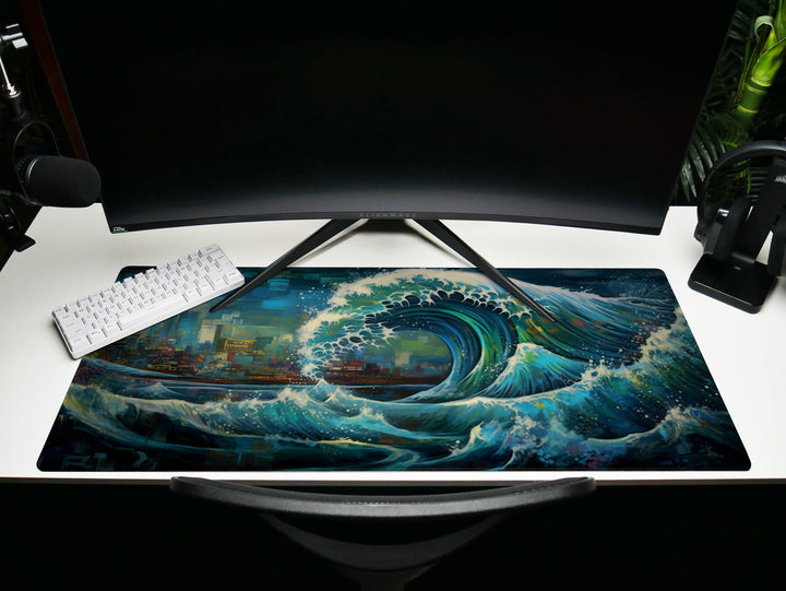 Futuristic Great Wave Design 5