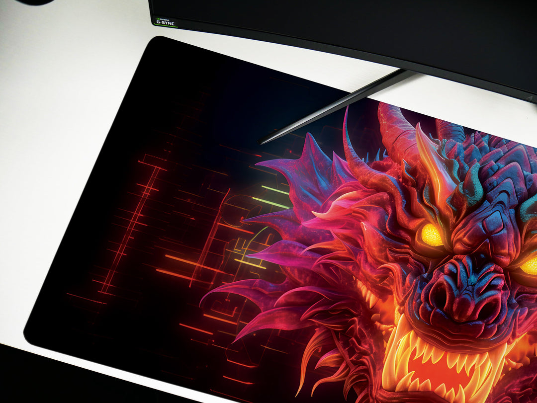 Neon Dragon Gaze Design 2