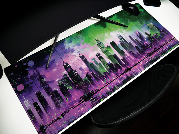 Vibrant Cyber Cityscape Design 1