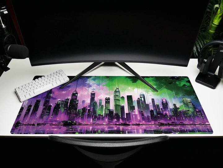 Vibrant Cyber Cityscape Design 1