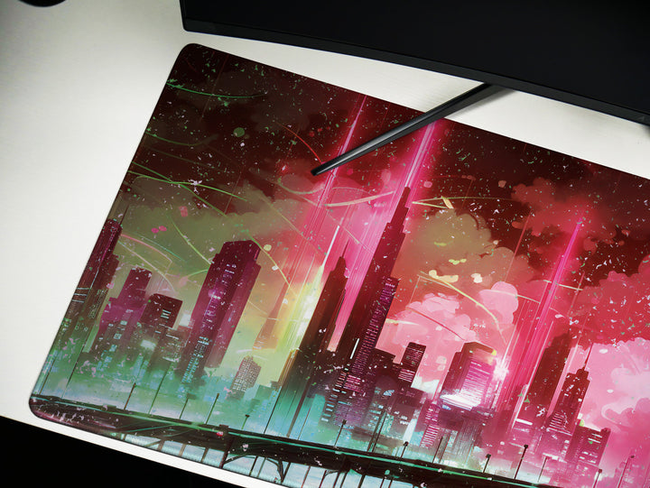 Vibrant Cyber Cityscape Design 3