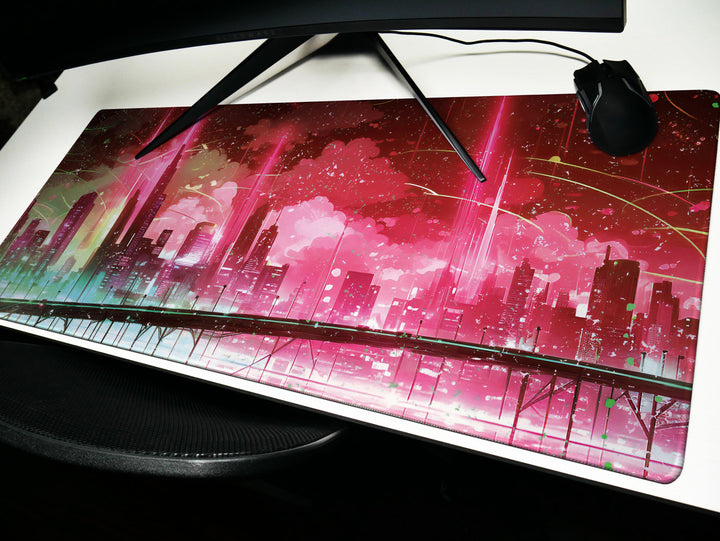 Vibrant Cyber Cityscape Design 3