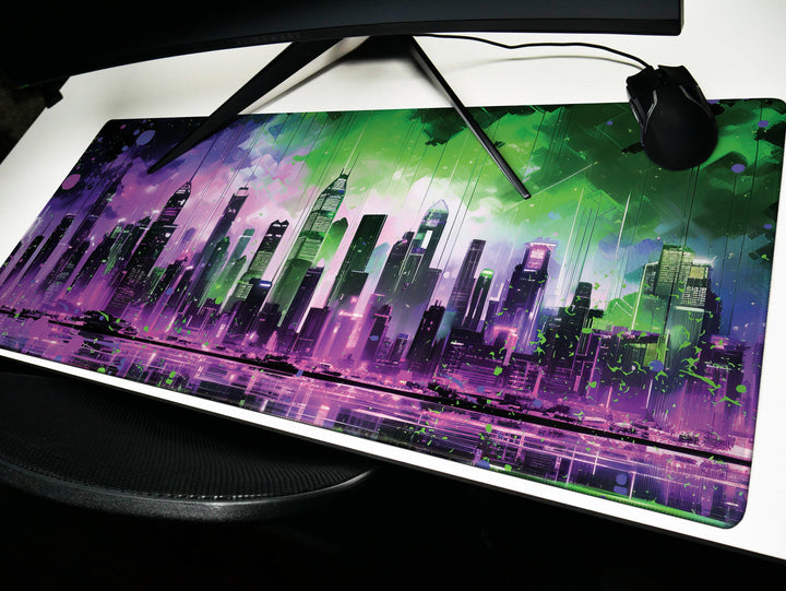 Vibrant Cyber Cityscape Design 1