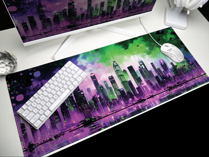 Vibrant Cyber Cityscape Design 1
