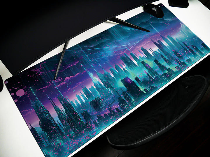 Vibrant Cyber Cityscape Design 2